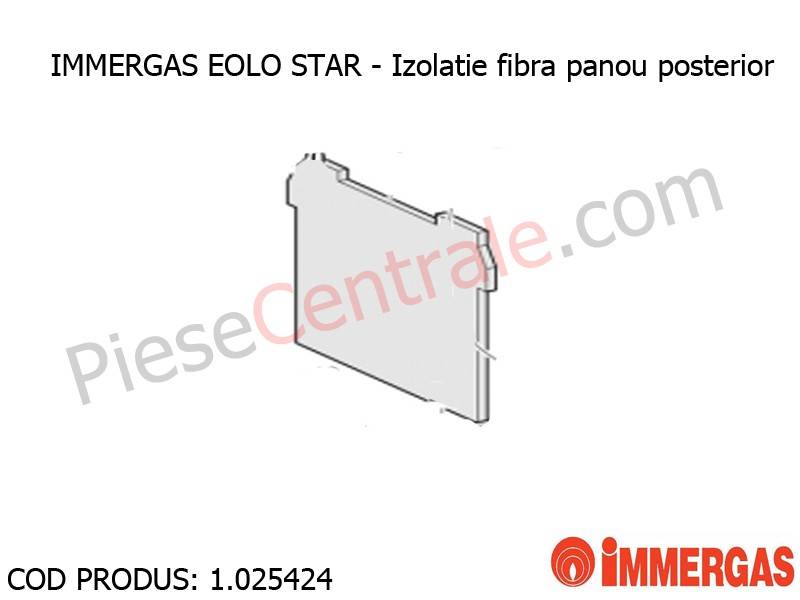 Poza Izolatie fibra panou posterior centrala termica Immergas Eolo Star
