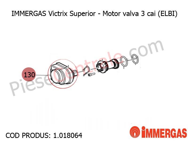 Poza Motor valva 3 cai (ELBI) centrala termica Immergas Victrix Superior