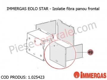 Poza Izolatie fibra panou frontal centrala termica Immergas Eolo Star
