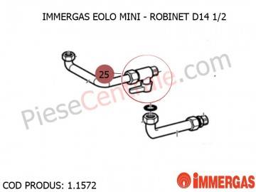 Poza Robinet D14-1/2 centrala termica Immergas Eolo Mini