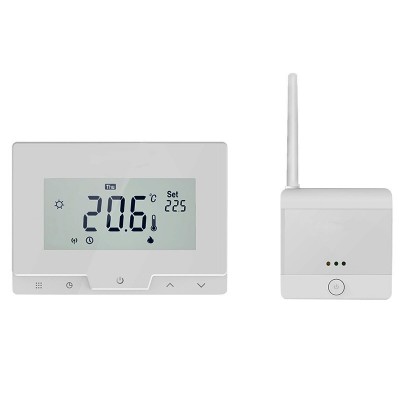 Poza Termostat ambiental programabil cu control vocal ALEXA, prin internet Division Gas DG19 WI-FI ALB. Poza 9055